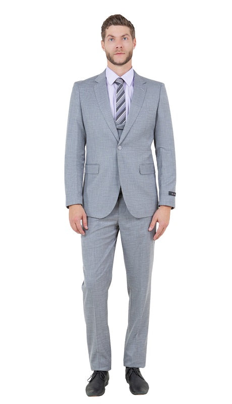 Tazzio M335SK-LGRY Mens Suit