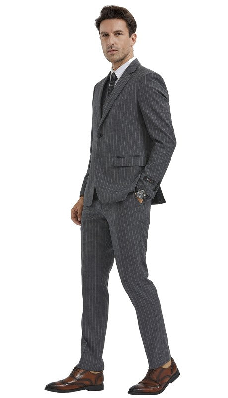 Tazzio Mens Suit M350SK-03-GREY