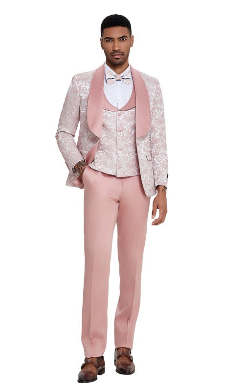 Tazzio Mens Suit-M408SK-03-Pink