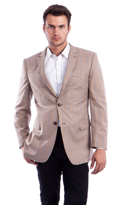 Tazzio Mens Sports Coat MJ296-TAN