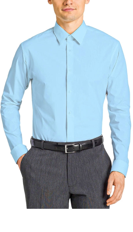 Tazzio Mens Dress Shitrs MSH30-03-SKY BLUE