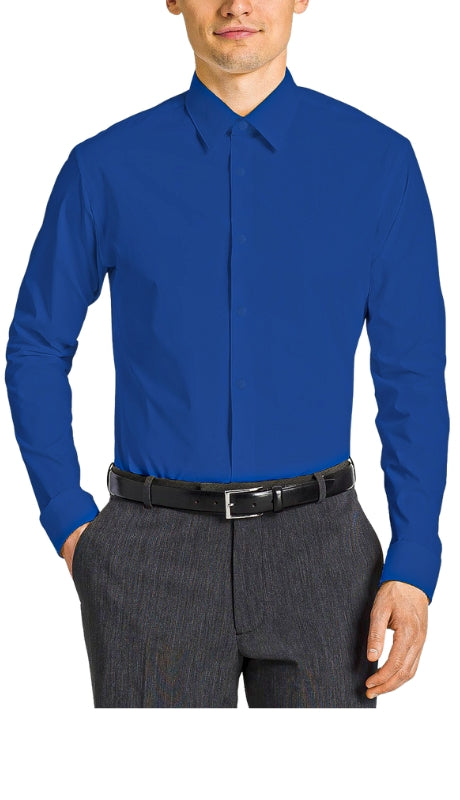 Tazzio Mens Dress Shitrs-MSH30-07-ROYAL BLUE