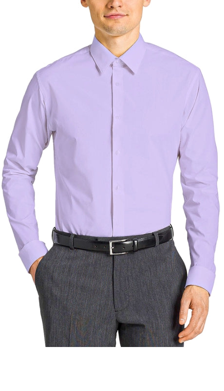 Tazzio Mens Dress Shitrs MSH30S-05-LAVANDER