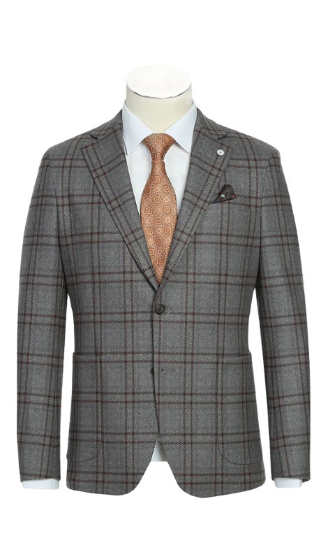 Pellagio Mens Blazer PF23-11-GRY