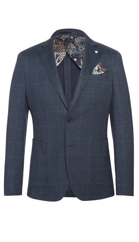 Pellagio Mens Blazer PF24-6-DARK-BLUE