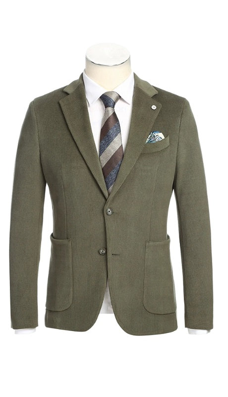 Pellagio Mens Blazer PF24-8-OLIVE