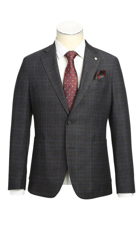 Pellagio Mens Blazer PF24-12-BLU-BLK