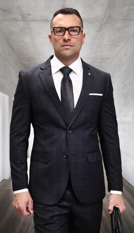 Mens  Suits PRT-101-BK