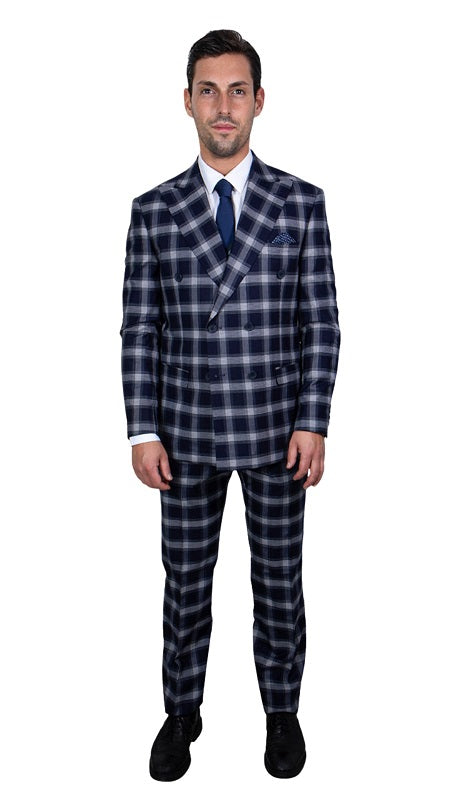 Stacy Adams SM103H1-NAVY-BLUE Mens Suit