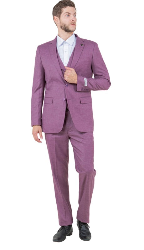 Stacy Adams SM156H1-Purple Mens Suit