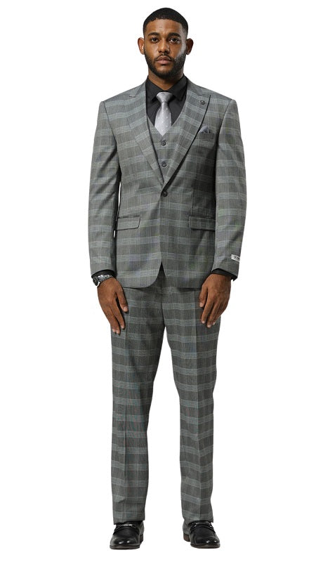 Stacy Adams SM188H1-626-GRY Mens Suit