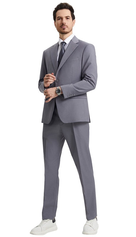 Stacy Adams-SM282H1-04-GRY Mens Suit