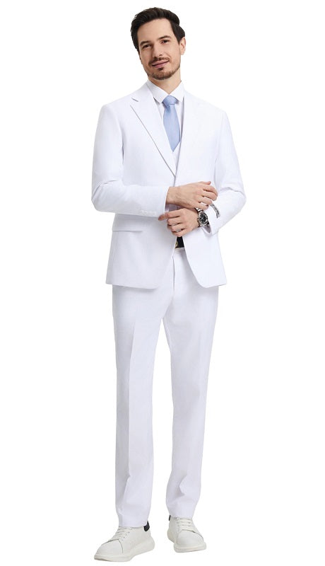 Stacy Adams-SM282H1-08-WHT Mens Suit