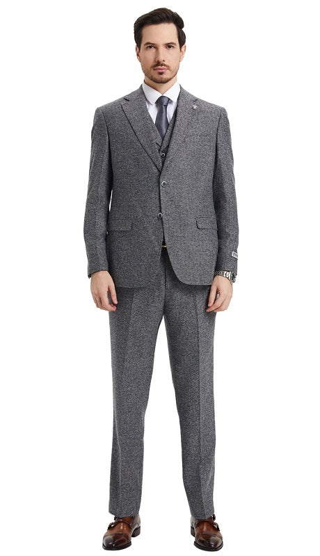 Stacy Adams-SM325H1-01-GRY Mens Suit