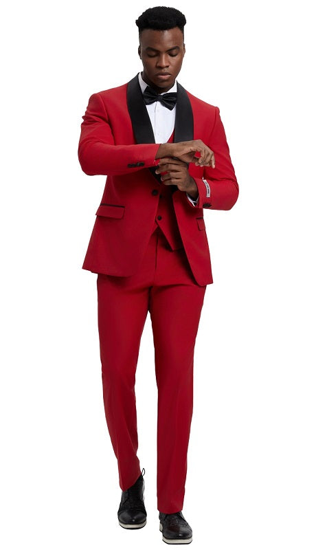 Stacy Adams-SMT282H1-10-Red Mens Suit