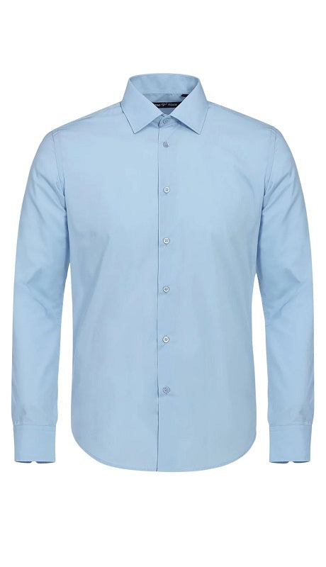 Verno Mens Shirts TC646-SKY-BLUE