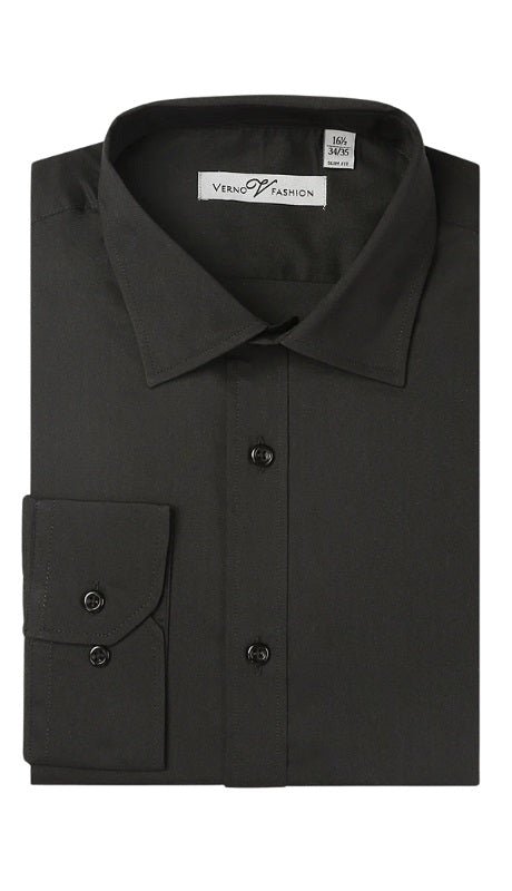 Verno Mens Shirt TCS22-BLK