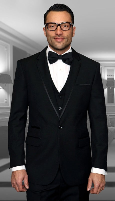Mens  Suit TUX-VN-BLK