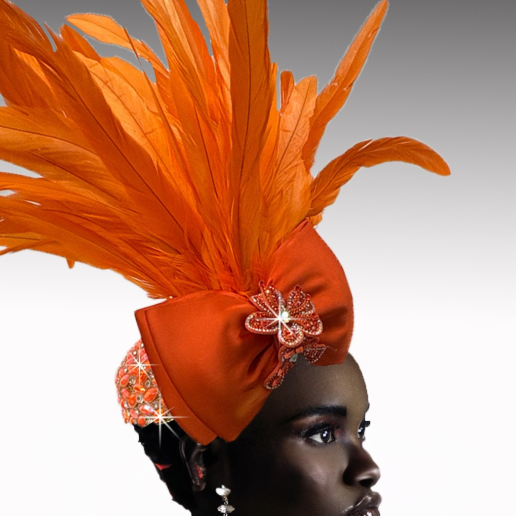 COCKATOO FA3220-OR  Fascinator