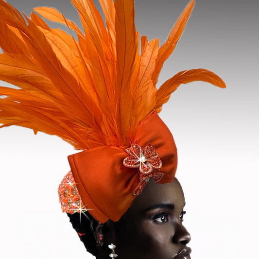 COCKATOO FA3220-OR  Fascinator